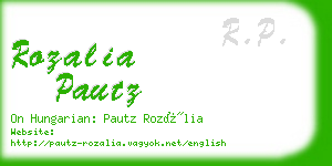 rozalia pautz business card